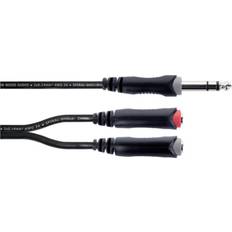 Cordial 14890 Jack Audio Y-adapter 1x Jack 6,3 mm 2x Jack 6,3 mm 0,30 m