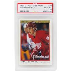 Memorabilia PS4SF90O1 Sergei Fedorov Detroit Red Wings 1990 O-Pee-Chee Premier Hockey No.30 RC Rookie Card PSA 10 Gem Mint