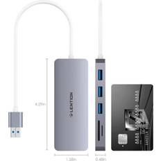 Memory Card Readers Aihontai Lention USB 3.0 Hub with SD Micro SD Card Reader Adapter