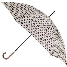 Umbrellas Totes ECO Auto Open Walker Bright Animal Print Umbrella - White/Multi