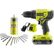 Ryobi Sett Ryobi R18DD4-1C20GA18 Drill Sett M/batteri