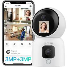Zosi 2K Dual-Lens Indoor Security Camera