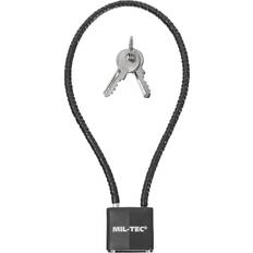 Mil-Tec Padlock With Rope Black