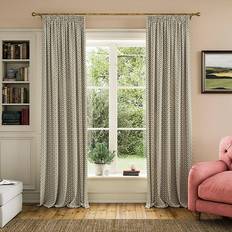 Gardiner & Tillbehör Joules Floral Foulard 90x72 Lined Curtains Creme/Green