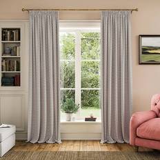 Gardiner & Tillbehör Joules Floral Foulard 66x90 Lined Curtains Blue/Creme
