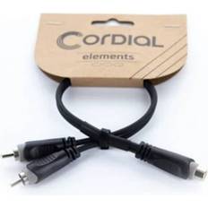 Cordial 14888 Teleplugg RCA Audio Y-adapter 1x RCA-hona 2x RCA-hane 0.30 m