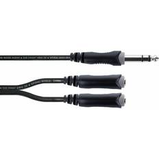 Cordial 14882 Jack Audio Y-Adapter 6.3 mm 2x 1 Jackanslutning 0.30 m