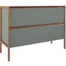 Hill Ceramic Tvättställsskåp Tone Grön Matt 120 cm med Handfat