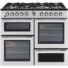 Flavel MLN10FRS Dual Fuel Range Cooker Silver