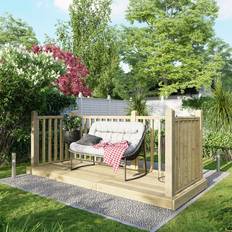 Pinewood Decking Timber Power Sheds Treated Timber Decking Kit 4ft x 10ft Light Brown