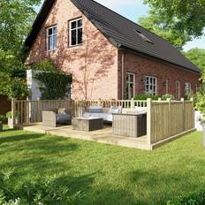 Power Sheds Treated Timber Decking Kit 12ft x 20ft Light Brown