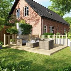 Power Sheds Treated Timber Decking Kit 12ft x 16ft Light Brown
