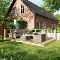 Power Sheds Treated Timber Decking Kit 10ft x 16ft Light Brown