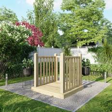 Pinewood Decking Timber Power Sheds Treated Timber Decking Kit 4ft x 4ft Light Brown