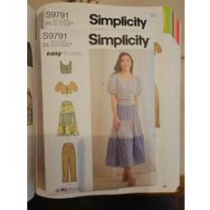 Misses' Crop Tops Skirt and Pants Sewing Pattern S9791