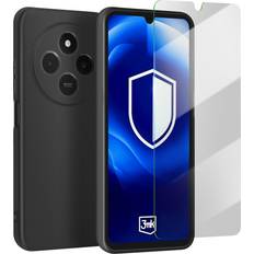Silicone Soft Touch Tempered Glass Case