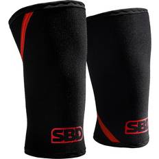 Powerlifting Knee Sleeves Black Red XL