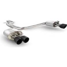 Exhaust Systems Scorpion Non-Resonated 2.75 Inch Half Exhaust System 4x 100mm Round Daytona Ceramic Black Tailpipes