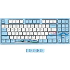 Greenzech Mechanical Keyboard Swallow Theme Wired Ice Blue Backlight 87 Keys Cherry MX Switch