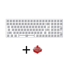 Keyboards Jojomino 100 Key Hot-Swappable Mechanical Keyboard with Red Switch Kit RGB Bluetooth 2.4G Wireless Wired