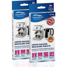 Aqualogis 12 Descaling Tablets for Jura Franke Tassimo Nespresso Bosch Siemens Coffe Maker
