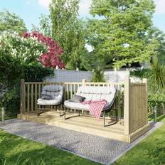 Pinewood Decking Timber Power Sheds Treated Timber Decking Kit 4ft x 12ft Light Brown