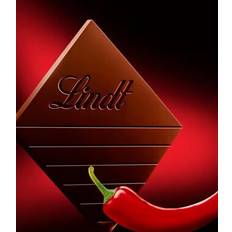Lindt Dark Chilli Chocolate Bar 100G Pack of 5