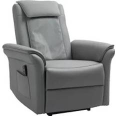 Homcom Breathable Faux Leather Massage Reclining Armchair