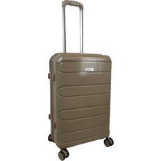 Suitcases on sale Hampton & Stewart PP 8 Wheel Hard Shell Suitcase Brown