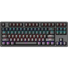 Keyboards Greenzech ABS Keycaps Mehcanical Keyboard 87 Keys RGB TKL Gaming Keyboard