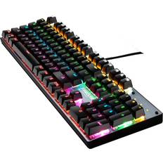 Keyboards Greenzech Wired Mechanical Keyboard 104 Keys RGB Backlight Blue Switch