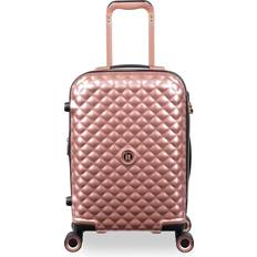 IT Luggage 4 Wheels Cabin Bags IT Luggage Glitzy Cabin Metallic Rose Gold Pink