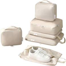 Beige Travel Accessories bodysocks GUIYANIU Compression Cubes for Packing 6 Pcs Extensible