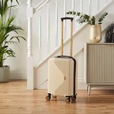 Gold Suitcases Constellation Miami Hard Shell Suitcase Cream with Gold