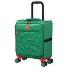 IT Luggage 4 Wheels Children's Luggage IT Luggage DinoRoar Irish Green Kids Underseat Suitcase