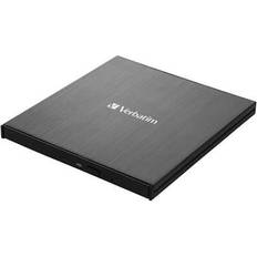 Verbatim Slim External Blu-ray DVD Writer Black 43890