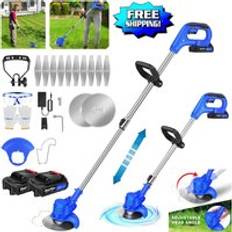 Dayplus Electric Grass Trimmer 2x Li Battery Power + Charger