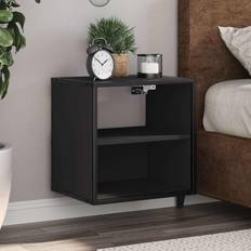 Rektangulære Sengebord på tilbud vidaXL Væghængt 40 x 31 x 39,5 cm Sort Sengebord