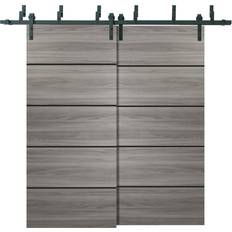 Doors SartoDoors Closet Barn Bypass Doors 64 96 inches Sliding Door Frosted Glass (x)
