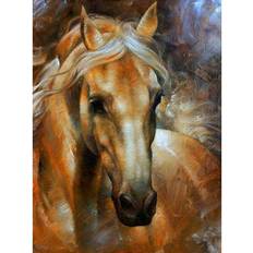 Bruna Diamond Paintings Fiyo 5D Diamond Painting Brown Horse 20 x 30 cm