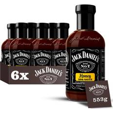 Completely Bare Pack of 6 Jack Daniels Honey BBQ Sauce 553g