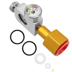 Accessories Spactz Soda Adapter for DUO Terra Art CO2 Cylinder with Pressure Gauge