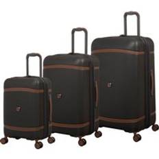 Brown Suitcase Sets IT Luggage Set of 3 Extravagant Suitcase Set Brown