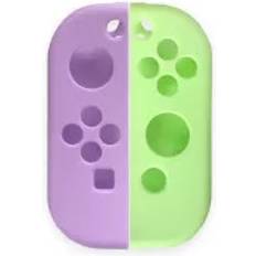 Kontrollgrepp på rea INF Silikonskyddsfodral Switch Joycon Grön Lila