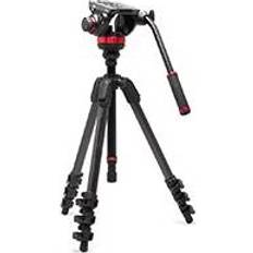 Manfrotto Testa Video 502 con Treppiede 055 in Fibra di Carbonio