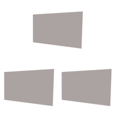 Projector Screens Jojomino 3X Projector Simple Curtain Anti-Light Screen 80 Inches