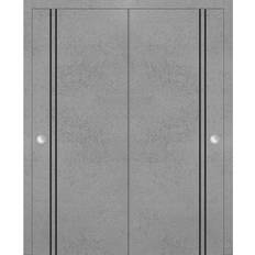 Doors SartoDoors Bypass Doors 48 96 Planum 0016 Concrete Sliding Door (x)