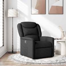 Recliner Lænestole vidaXL Stof Sort Lænestol