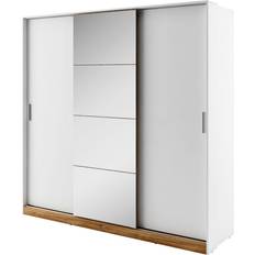 Dentro Garderobe 220 x 63 x 215 cm Hvid Garderobeskab