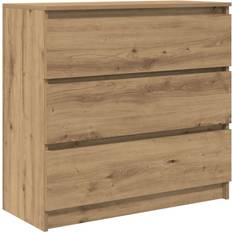 vidaXL Artisan Eik 80 x 35 x 76 cm Konstruert Tre Skjenk 80x76cm